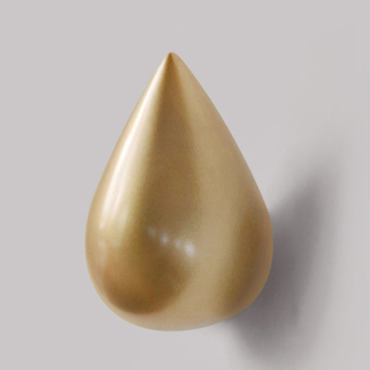 Creative Water Droplets Wall Hooks Home Decoration Resin Mural 3D Coat Hook Single Hooks Wall Hanger, Size:Big Size(Gold) - Shelf & Hooks by buy2fix | Online Shopping UK | buy2fix