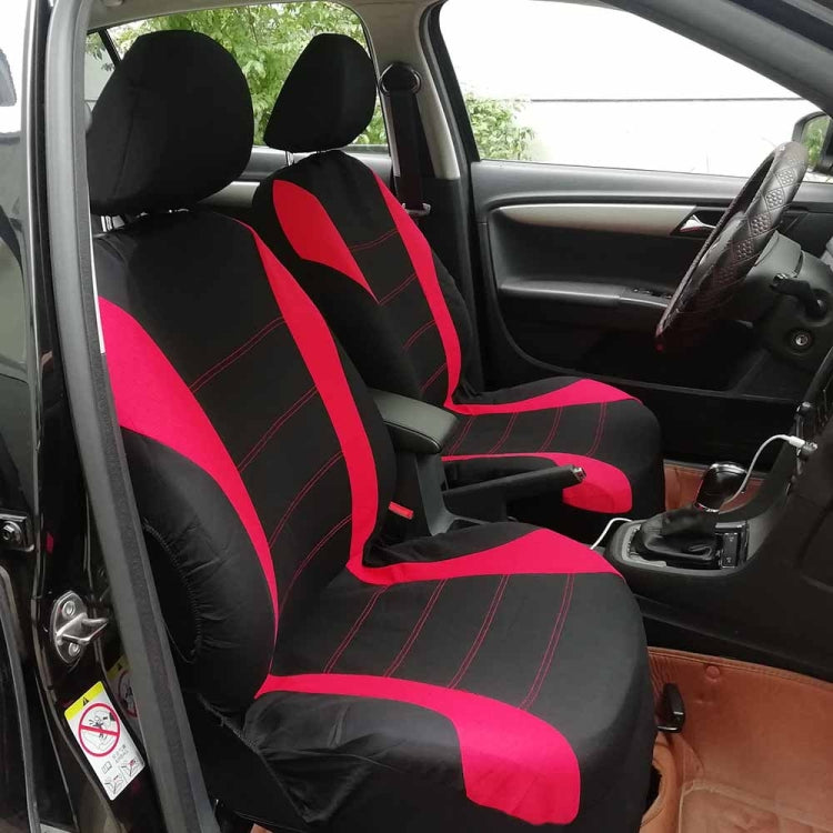 9 PCS Four Seasons Universal Seat Cover Cushion Car Fur Seat Covers Set Universal Cushion(Red) by buy2fix