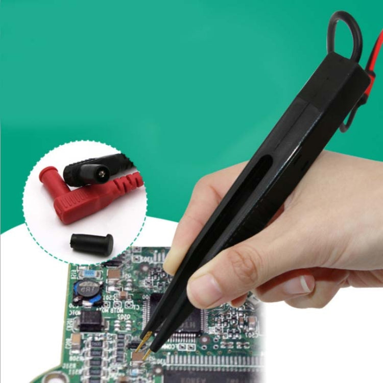 Chip Test Leads Component LCR Testing Tool Multimeter Tester Meter Pen Test Probe Lead Tweezers - Current & Voltage Tester by buy2fix | Online Shopping UK | buy2fix