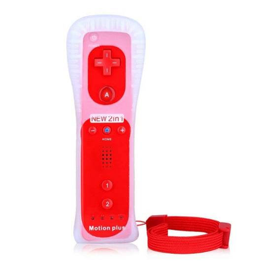 2 In 1 Right Handle With Built-In Accelerator For Nintendo Wii / WiiU Host( Red)