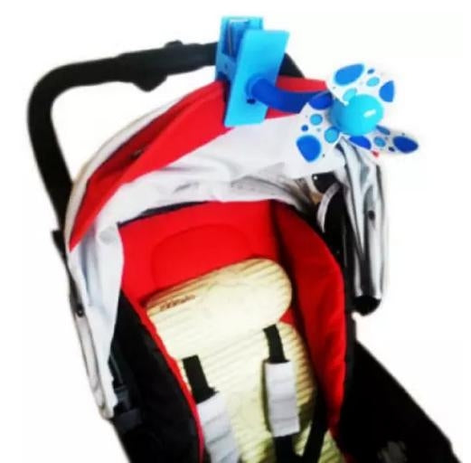 Baby Crib Stroller Fan Mini Portable Clip USBCharging Dormitory Office Small Electric Fan(Blue) by buy2fix