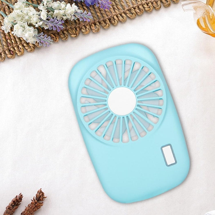 Portable Hand Held USB Rechargeable Mini Fan(Blue) by buy2fix