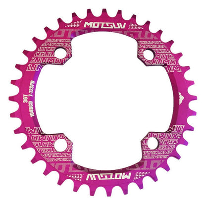MOTSUV Narrow Wide Chainring MTB Bicycle 104BCD Tooth Plate Parts(Purple) by MOTSUV