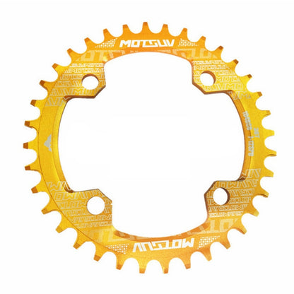 MOTSUV Narrow Wide Chainring MTB Bicycle 104BCD Tooth Plate Parts(Yellow) by MOTSUV