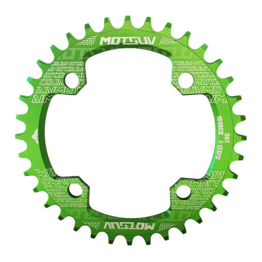 MOTSUV Narrow Wide Kettenblatt MTB Fahrrad 104BCD Zahnplattenteile (Grün)