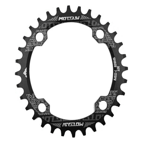 MOTSUV Narrow Wide Chainring MTB  Bicycle 104BCD Tooth Plate Parts(Black) - Bicycle Brake Parts by buy2fix | Online Shopping UK | buy2fix