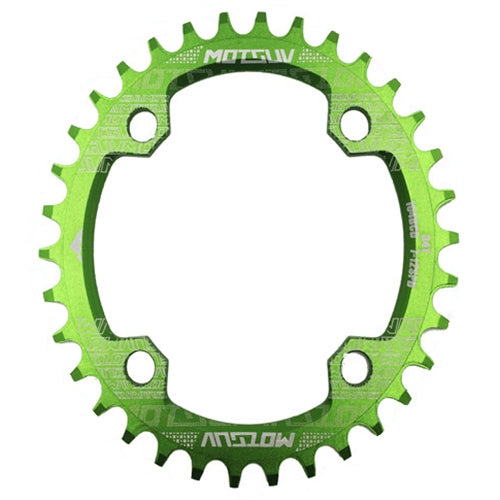 MOTSUV Narrow Wide Kettenblatt MTB Fahrrad 104BCD Zahnplattenteile (Grün)