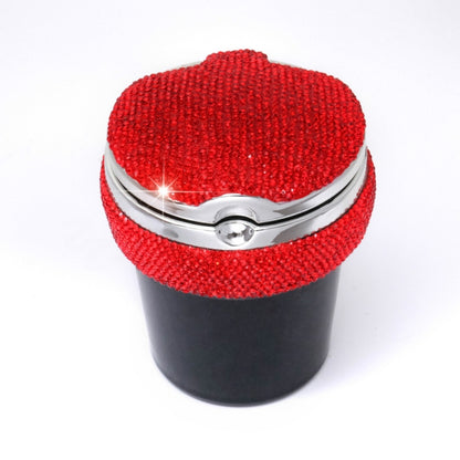 Studded Diamond Car Ashtray with Led Lamp(Red) by buy2fix