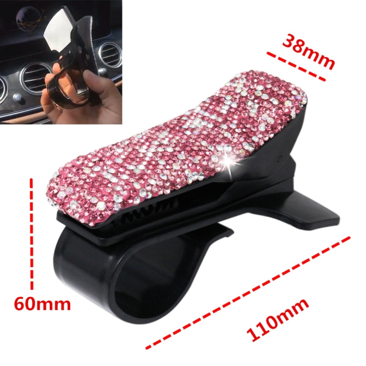 Diamond Car Phone Holder 360 Degree Rotating Creative Car Dashboard Mobile Holders(Pink Color Mixing) by buy2fix