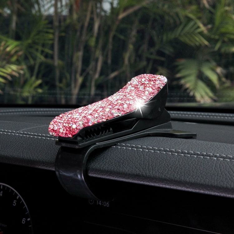 Diamond Car Phone Holder 360 Degree Rotating Creative Car Dashboard Mobile Holders(Pink Color Mixing) by buy2fix