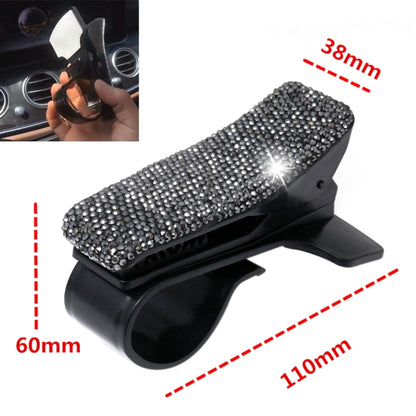 Diamond Car Phone Holder 360 Degree Rotating Creative Car Dashboard Mobile Holders(Bright Black) by buy2fix