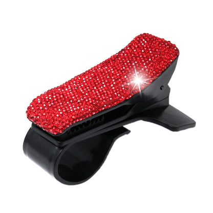 Diamond Car Phone Holder 360 Degree Rotating Creative Car Dashboard Mobile Holders(Red) by buy2fix