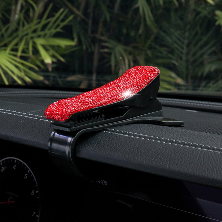 Diamond Car Phone Holder 360 Degree Rotating Creative Car Dashboard Mobile Holders(Red) by buy2fix