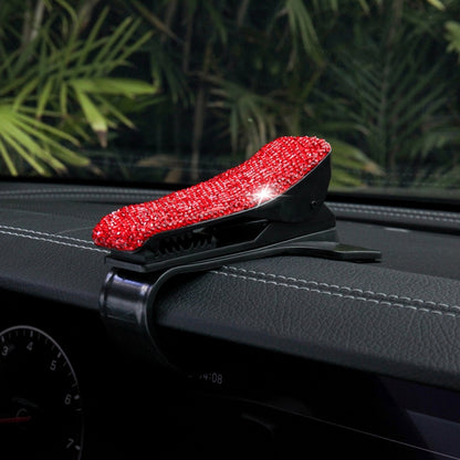 Diamond Car Phone Holder 360 Degree Rotating Creative Car Dashboard Mobile Holders(Red) by buy2fix