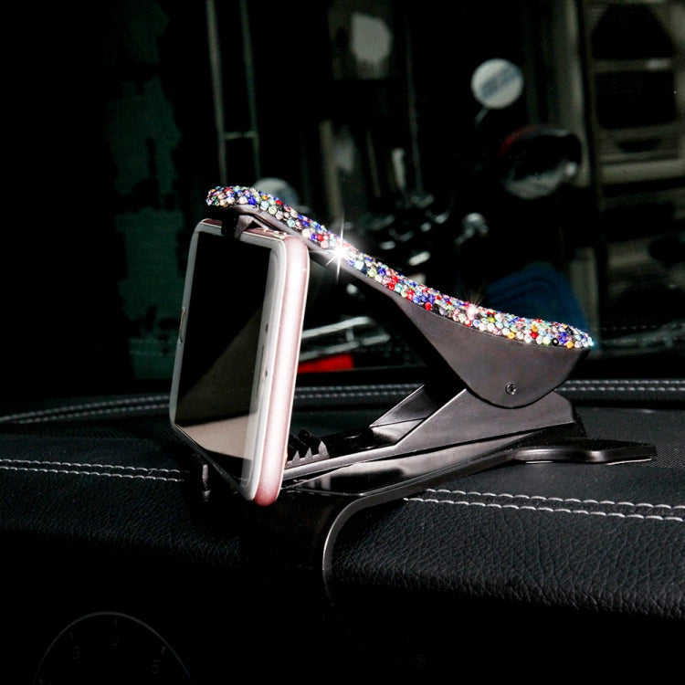 Diamond Car Phone Holder 360 Degree Rotating Creative Car Dashboard Mobile Holders(Black Color Mixing) by buy2fix