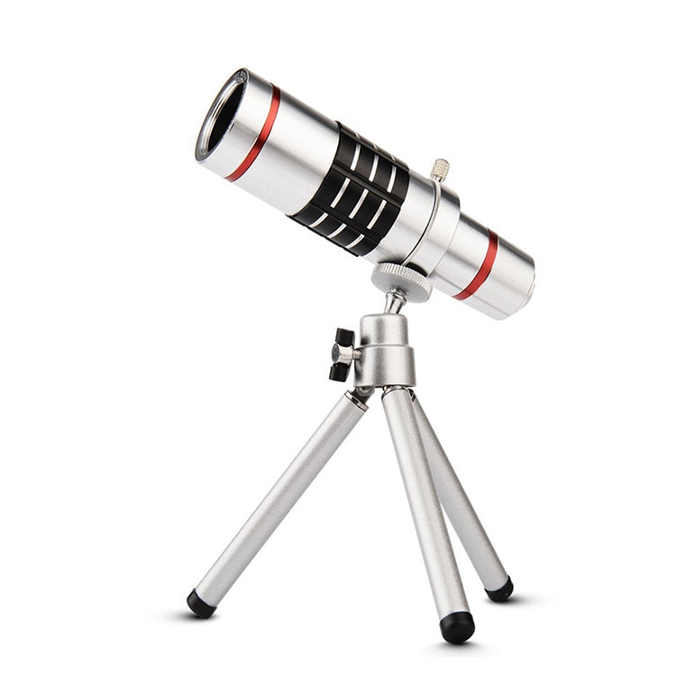 Outdoor Telescope Mobile Phone Accessories Shooting Telephoto Lens with Universal Metal Clip(12X) - Monocular Binoculars by buy2fix | Online Shopping UK | buy2fix