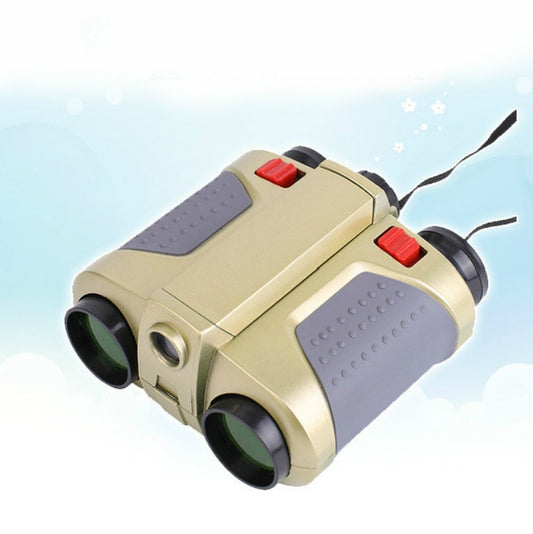 Children Night Vision Device 4X30 Binoculars with Lights Adjustable Focus Telescope by buy2fix