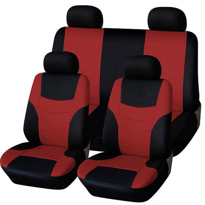Universal Car Seat Cover Personality Stitching Automotive Chairs Protective Sleeve Cloth Automobile Seats Covers(red) by buy2fix