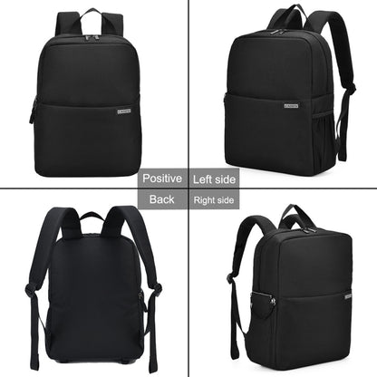 CADeN L4 Double-layer Casual Computer Backpack Multi-function Digital Camera Bag (Black) - Backpack by CADeN | Online Shopping UK | buy2fix