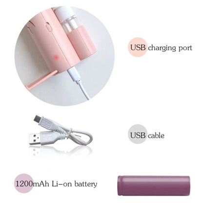 Creative Mobile Phone Bracket Cartoon Spray Mini Fan Portable Usb Fan(Green) by buy2fix