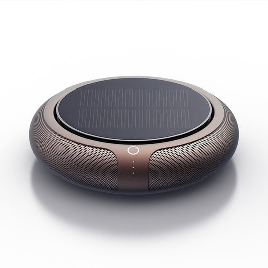 Intelligent Formaldehyde Removal Haze Negative Ion Solar Car Air Purifier(Gold) - Air Purifier by buy2fix | Online Shopping UK | buy2fix