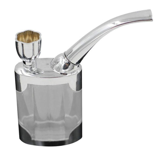 2 PCS Mini Filter Dual-use Hookah Pipe(Silver White) - Cigarette Box & Ashtrays by buy2fix | Online Shopping UK | buy2fix