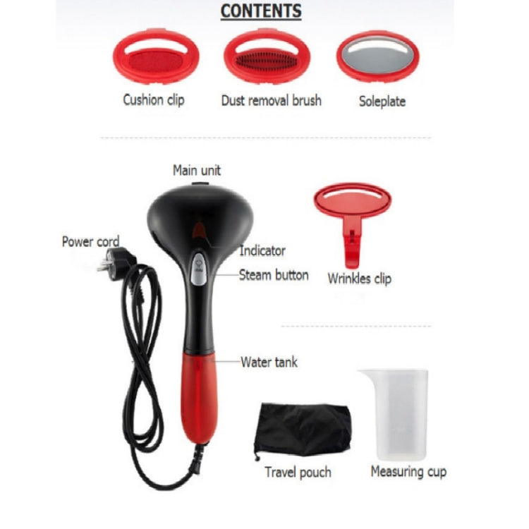 1500W Portable Handheld Household Clothes Steam Iron Garment Steamer, Plug Type: 110V US  Plug(Black) - Garment Steamer by buy2fix | Online Shopping UK | buy2fix