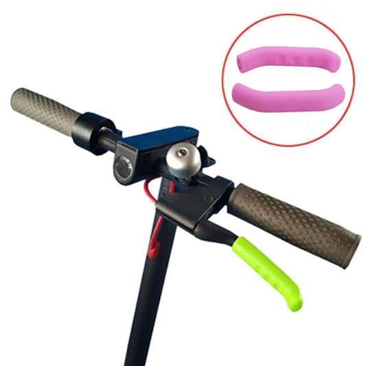 2 PCS For Xiaomi Mijia M365 Electric Scooter Handbrake Non-Slip Silicone Cover(Pink) - Accessories & Parts by buy2fix | Online Shopping UK | buy2fix