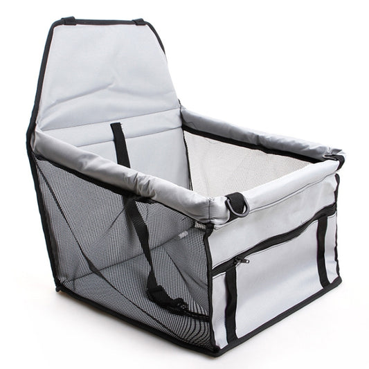 In Car Double-Layer Mesh Thickening Waterproof Pet Bag(Grey) by buy2fix