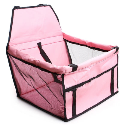 In Car Double-Layer Mesh Thickening Waterproof Pet Bag(Pink) by buy2fix