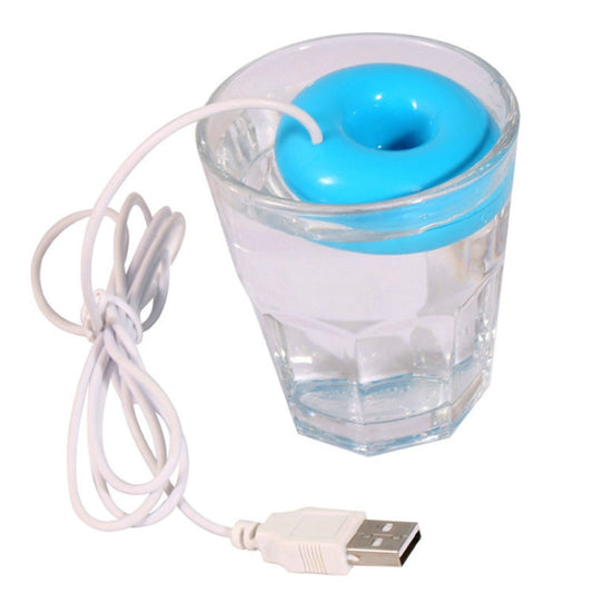 Donut Shape Mini USB Air Humidifier Aroma Diffuser Purifier(Blue) - Air Purifiers & Accessories by buy2fix | Online Shopping UK | buy2fix