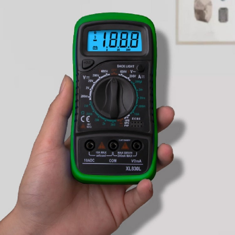 XL830L Portable Handheld Digital Multimeter Current and Voltage Test Meter - Current & Voltage Tester by buy2fix | Online Shopping UK | buy2fix