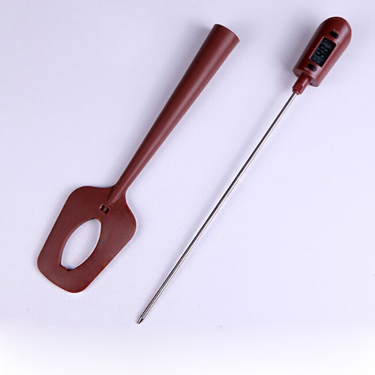 Silicone Scraper Electronic Thermometer Chocolate Cooking Temperature Special Tools by buy2fix