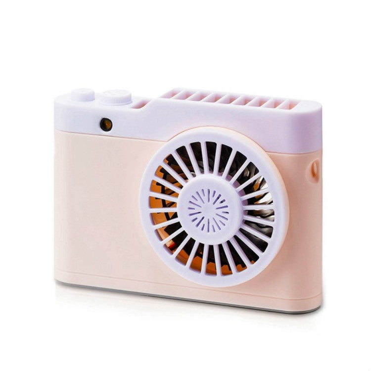 Portable Mini Usb Charging Camera Fan Hanging Neck Small Fan(Pink) by buy2fix