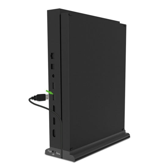 DOBE TYX-1768 Heat Dissipate Vertical Stand Base Cooling Dock Cooling Fan Bracket for XBOX One X Game Console