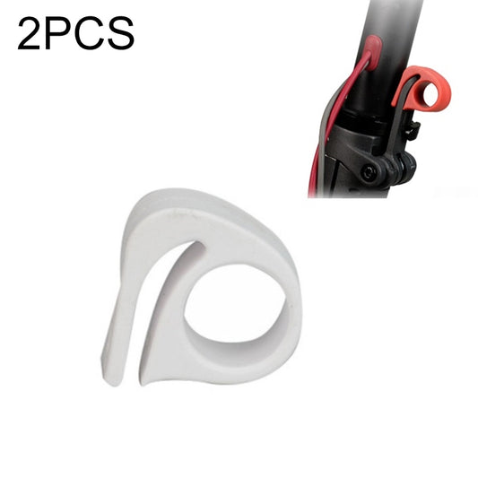 2pcs Scooter Accessories Folding Wrench Protector for Xiaomi M365(White) - Accessories & Parts by buy2fix | Online Shopping UK | buy2fix