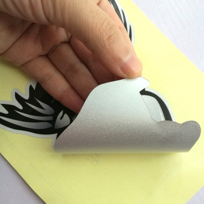 10 PCS Horror Skeleton Shark Fishing Daren Cover Scratch Reflective Waterproof Personality Body Sticker 25*13cm by buy2fix