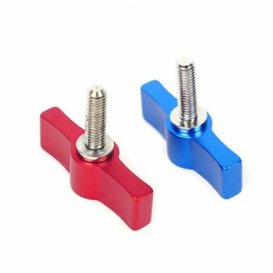 10PCS T-shaped Screw Multi-directional Adjustment Hand Screw Aluminum Alloy Handle Screw, Specification:M6(Blue) - Screws by buy2fix | Online Shopping UK | buy2fix