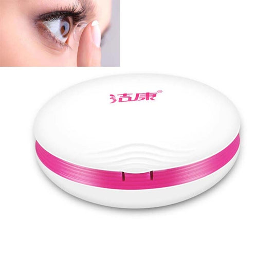 Jie Kang Contact Lens Cleaner and Contact Lens Automatic Cleaning Machine Box(Rose Red White) - Ultrasonic Cleaner by buy2fix | Online Shopping UK | buy2fix