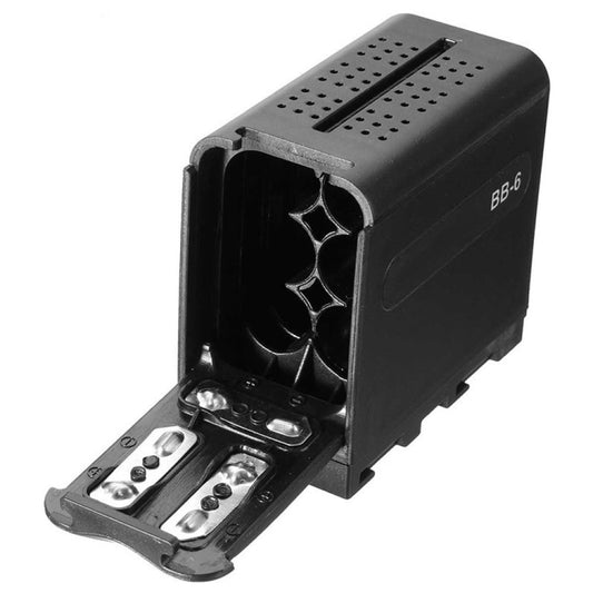 BB-6 AA Battery Box To F970 Box Universal Battery Box for LED Camera Light Fill Light - Battery Storage Box by buy2fix | Online Shopping UK | buy2fix