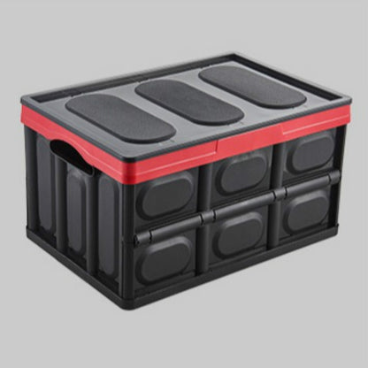Car Trunk Storage Box Foldable Car Plastic Storage Box, Size:L(Black) by buy2fix