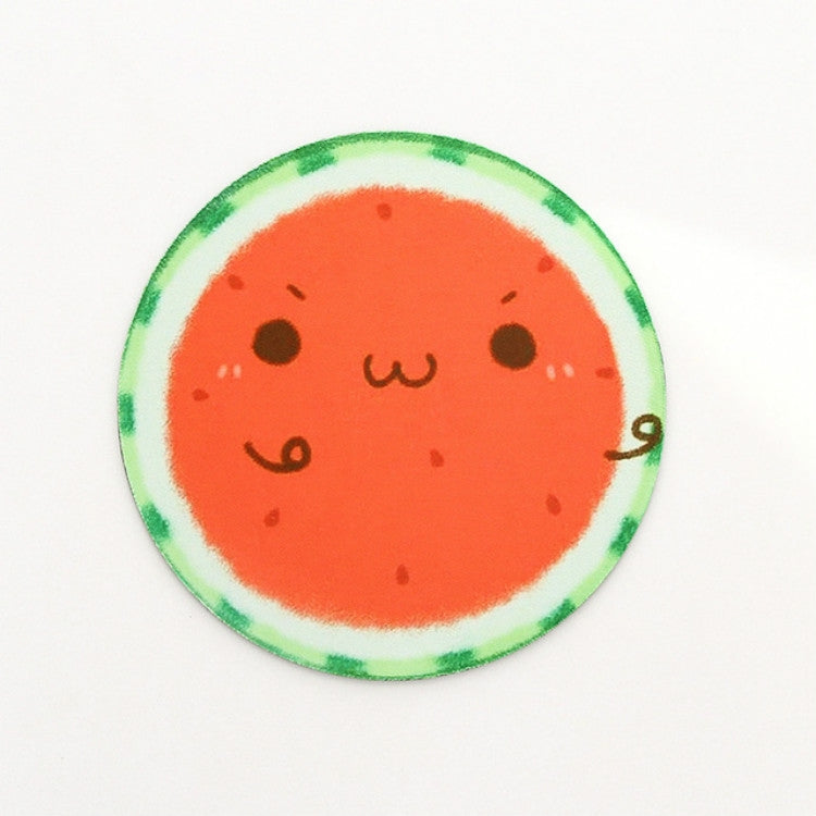 2 PCS 22cm Cute Fruit Series Round Mouse Pad Desk Pad Office Supplies(Watermelon) by buy2fix