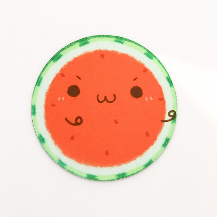 2 PCS 22cm Cute Fruit Series Round Mouse Pad Desk Pad Office Supplies(Watermelon) by buy2fix
