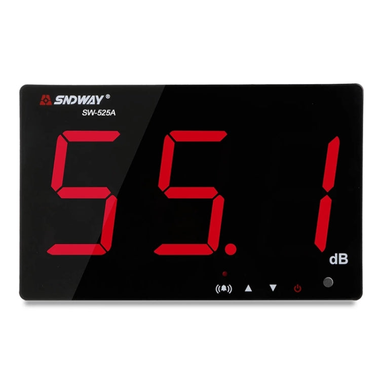 SNDWAY SW525A Wall-mounted 30-130dB Large Screen Digital Display Noise Decibel Monitoring Testers - Light & Sound Meter by SNDWAY | Online Shopping UK | buy2fix