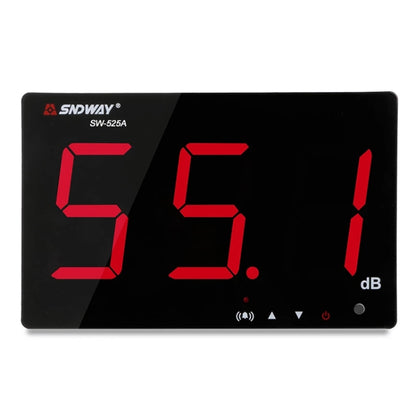 SNDWAY SW525A Wall-mounted 30-130dB Large Screen Digital Display Noise Decibel Monitoring Testers - Light & Sound Meter by SNDWAY | Online Shopping UK | buy2fix