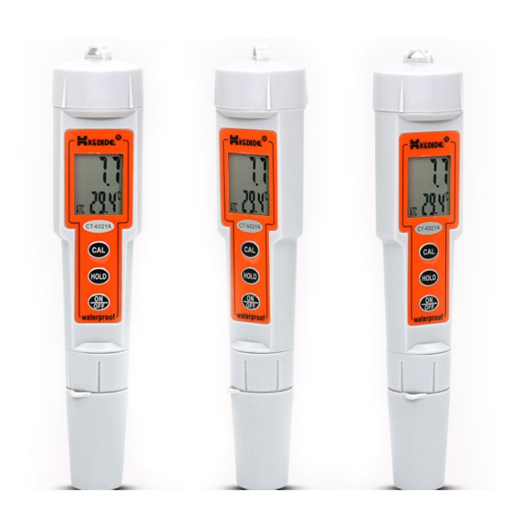 Kedida CT3030 Conductivity + Temp Meter Portable LCD Digital Water Testing Measurement Pen - PH & Moisture Meter by buy2fix | Online Shopping UK | buy2fix