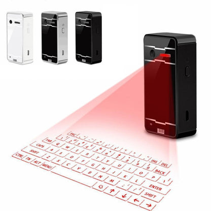 JHP-Best Portable Virtual Lasers Keyboard Mouse Wireless Bluetooth Lasers Projection Speaker(White) by buy2fix