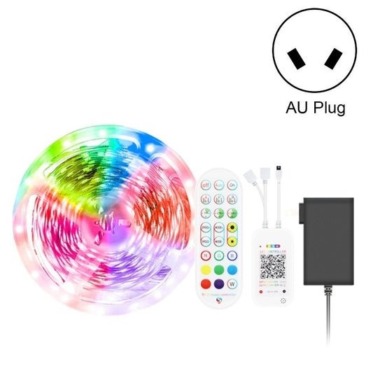 5M 150 LEDs Bluetooth Suit Smart Music Sound Control Light Strip Non-waterproof 5050 RGB Colorful Atmosphere LED Light Strip With 24-Keys Remote Control(AU Plug) - Bare Board Light by buy2fix | Online Shopping UK | buy2fix