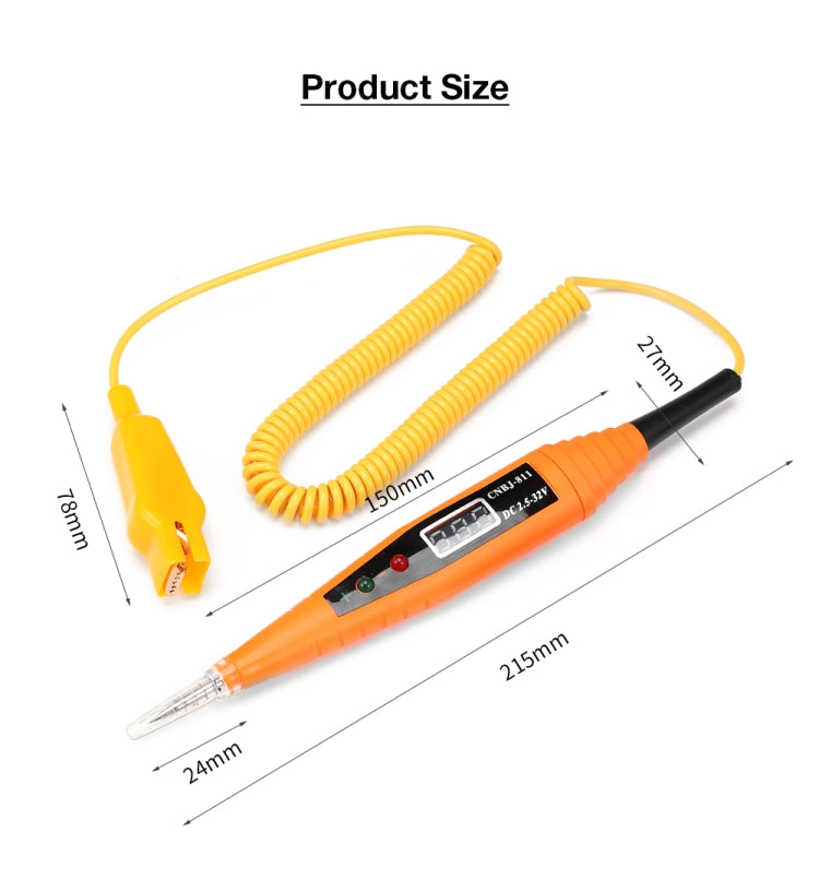 Auto Circuit Repair Digital Display Test Pen Repair Line Induction Test Pen Car Test Pen Test Light 2.5-32V - Electronic Test by buy2fix | Online Shopping UK | buy2fix
