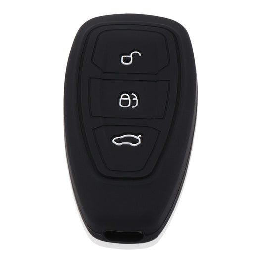 Silicone Car Key Cover for Ford Kuga Focus 3 4 Ecosport Fiesta - Car Key Cases by buy2fix | Online Shopping UK | buy2fix